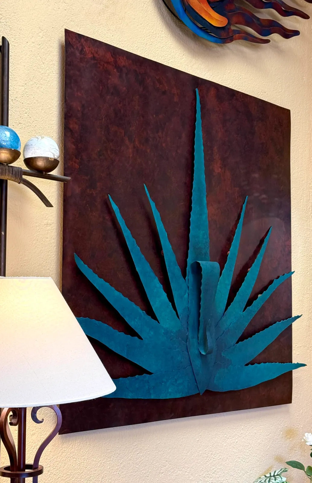 Agave Metal Wall Hanging