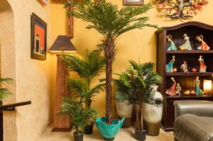 Large faux plants for interior decoration