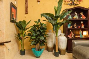 Large faux plants for home decoration