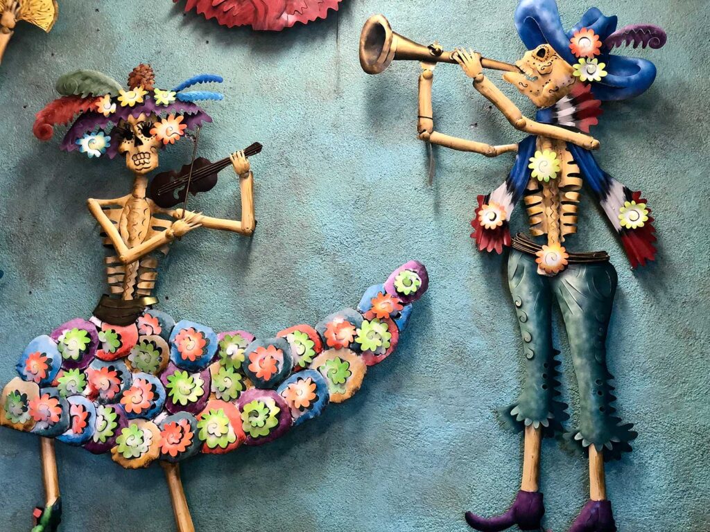 Catrinas de Metal Metal wall Mexican catrinas
