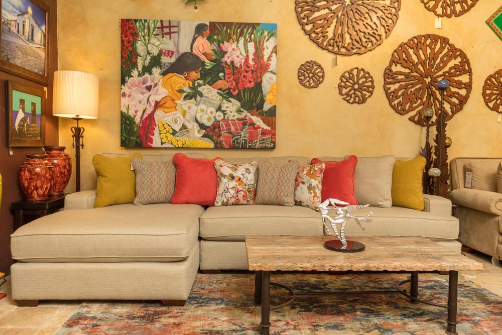 LaZBoy Paxton Sectional LaZBoy Paxton sectional sofa with assorted decorative throw pillows