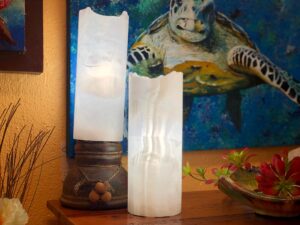 White onyx table lamps