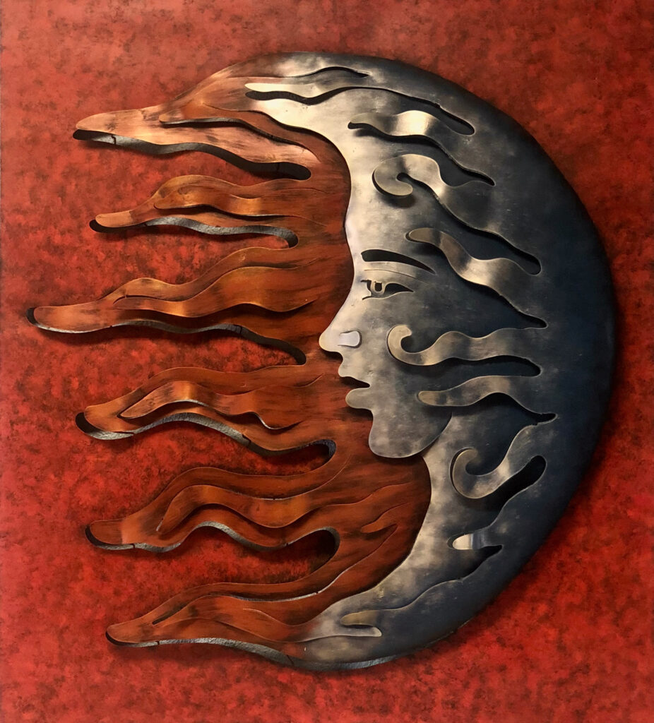 Cuadro Luna Metal Wall Art