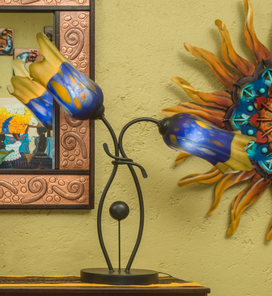 RLR_5429-Edit copy Blue Color Table Lamp