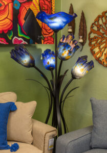 Blue Color Floor Lamp