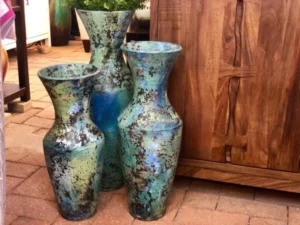 Handcrafted vases made in Mexico