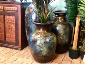 Handmade floor urns made in Mexico