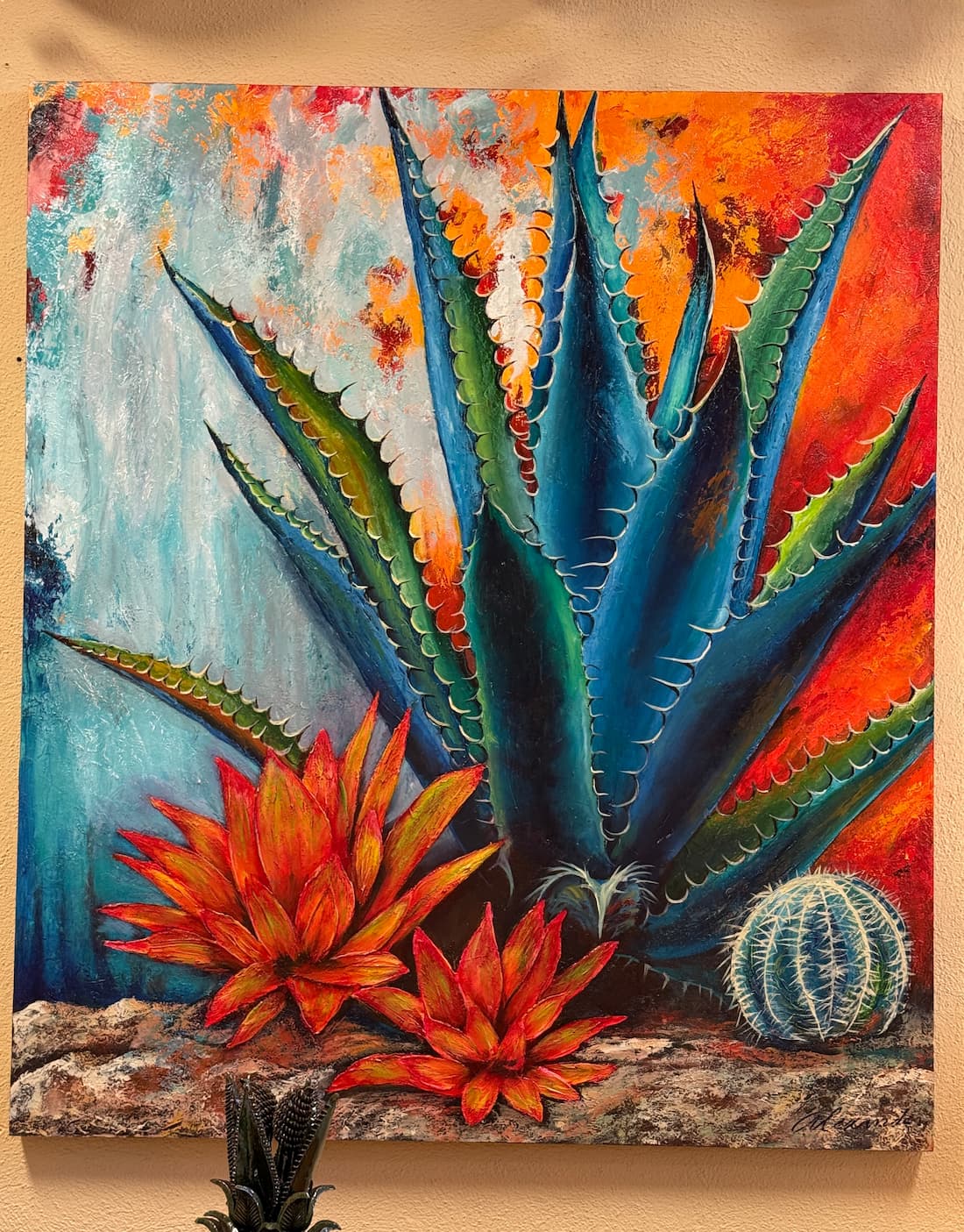 Painting by Alejandro Tristan