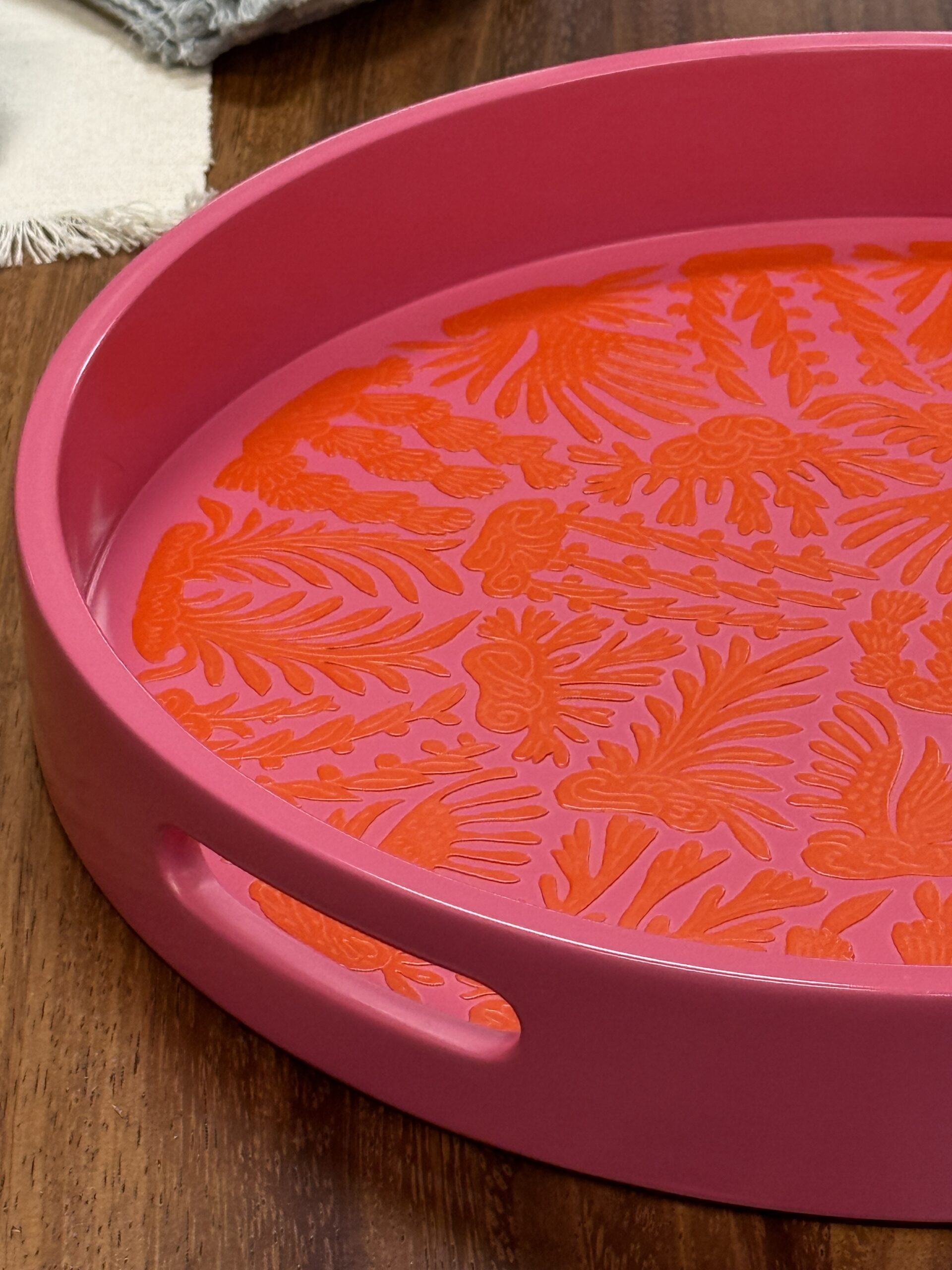 in Pink and Orange