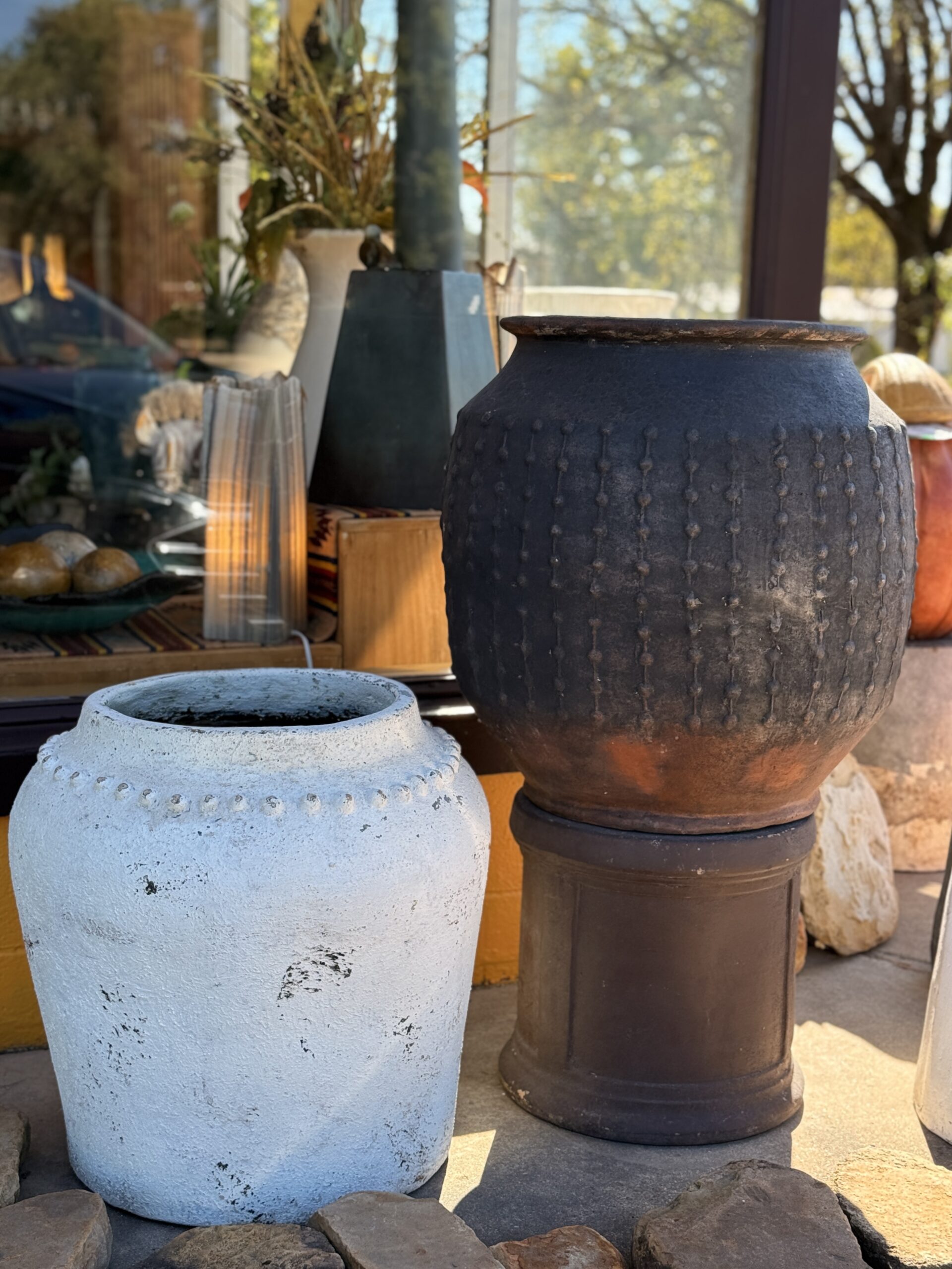 with Aged Finish