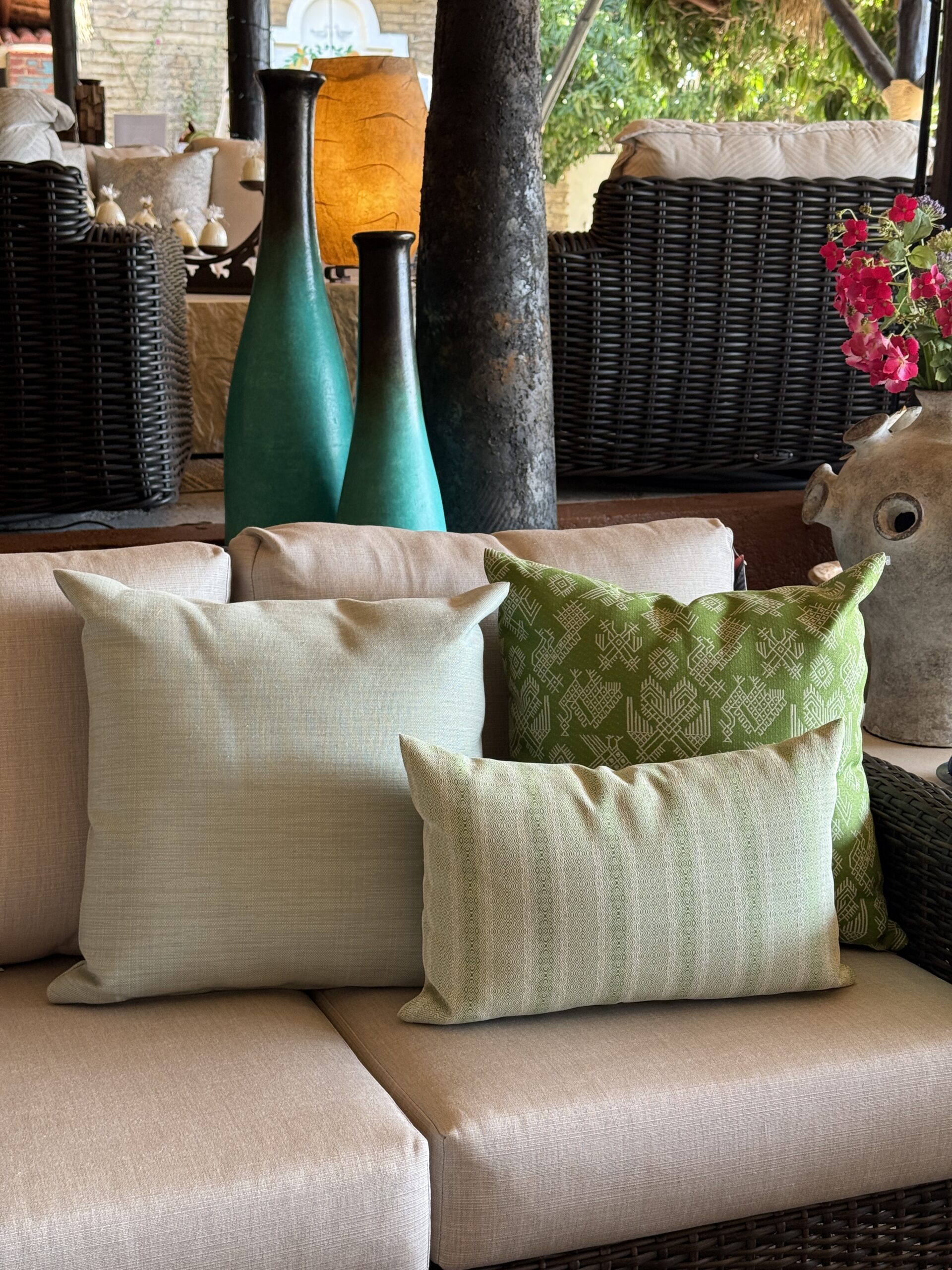 Decorative Pillows in Green