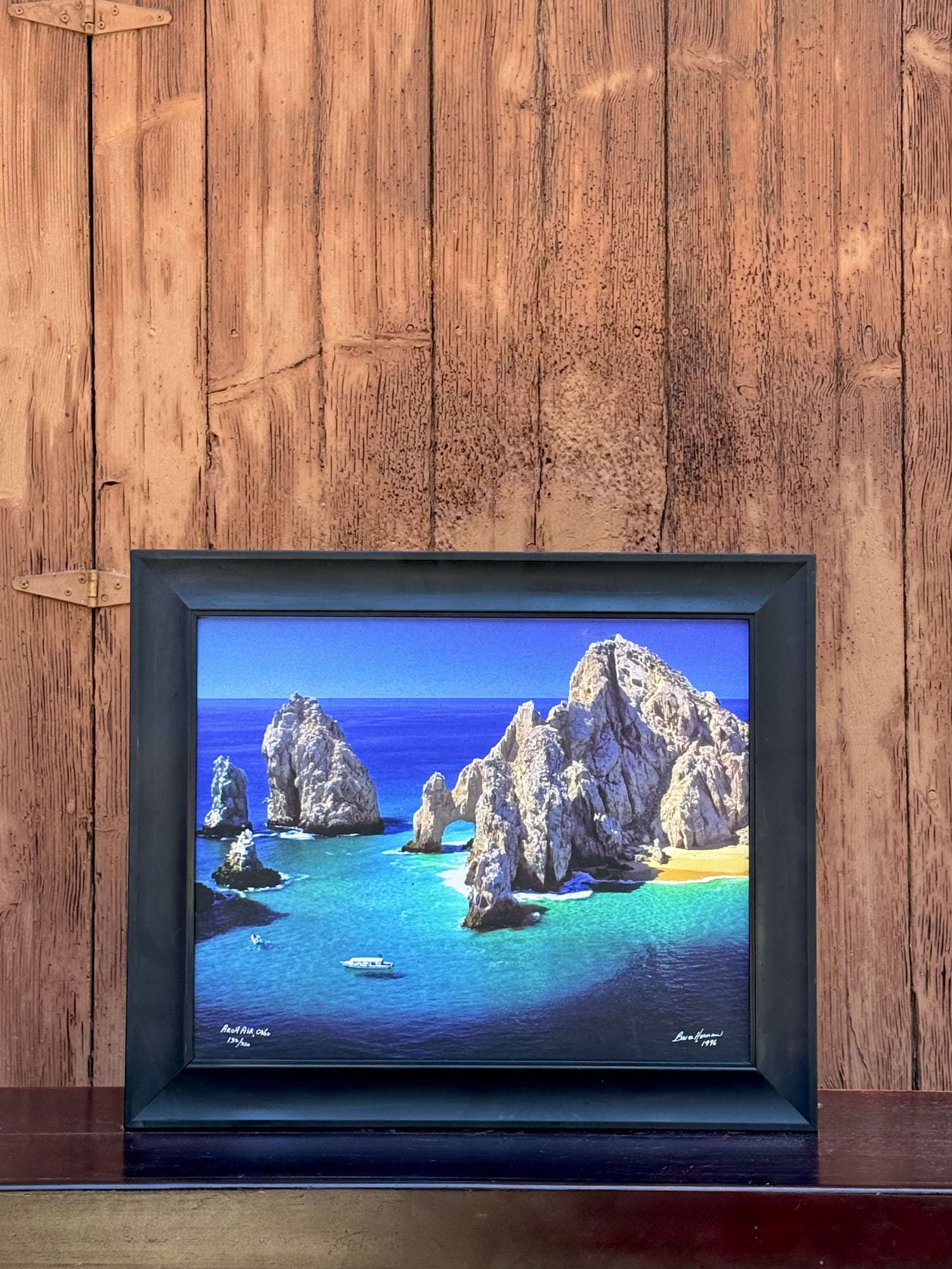 Framed photograph by award-winning photographer Bruce Herman.
