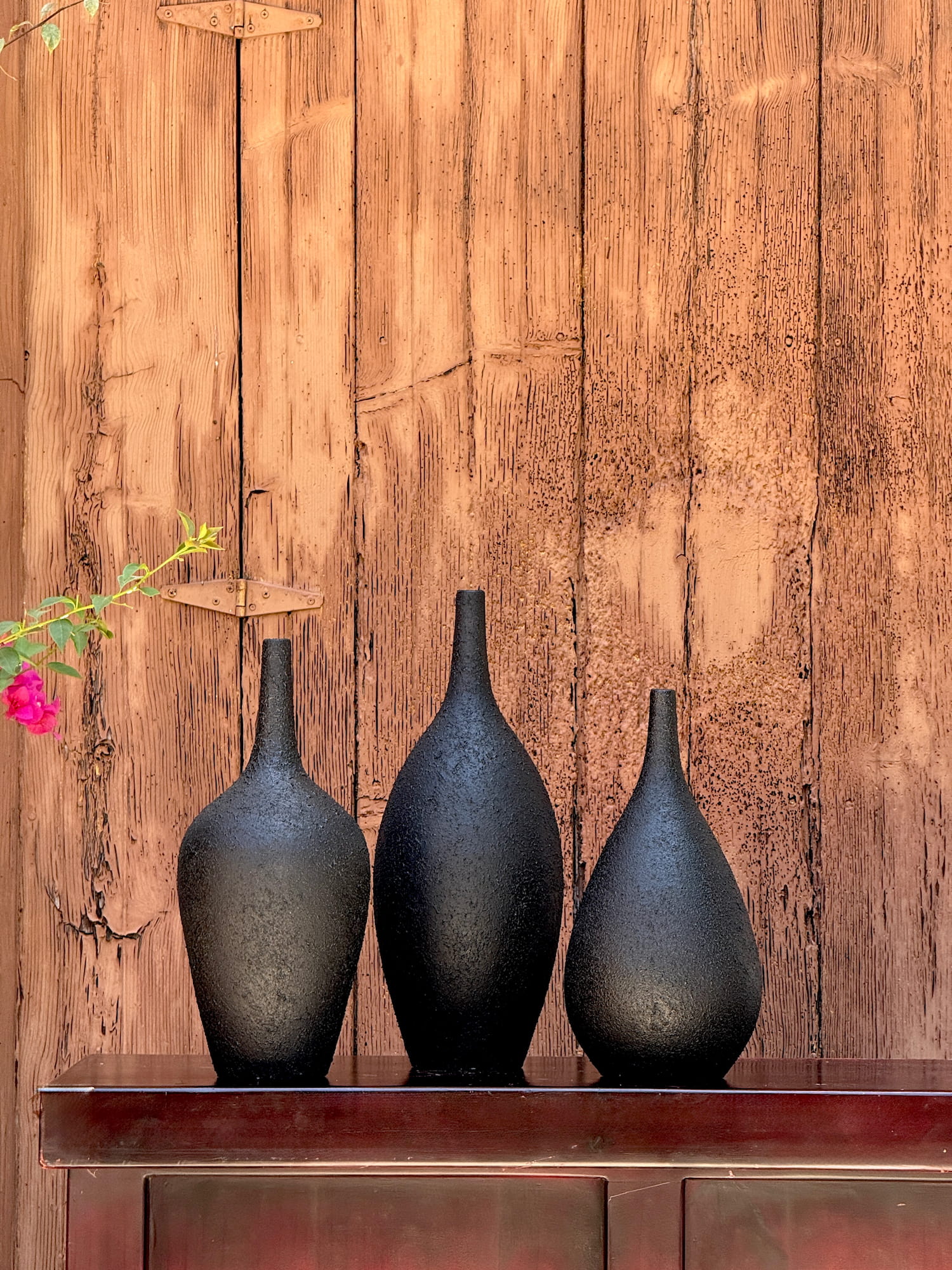 Decorative clay bottles